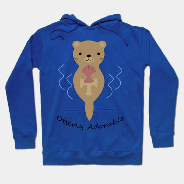 Otterly Adorable Otter Hoodie by Hedgie Designs